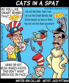 Saddam Seuss cartoon