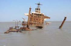 Persian Gulf shipwreck