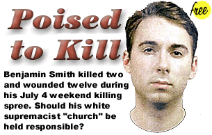 Benjamin Smith killed twoand wounded twelve duringhis July 4 weekend killingspree. Should his whitesupremacist 'church' be heldresponsible?